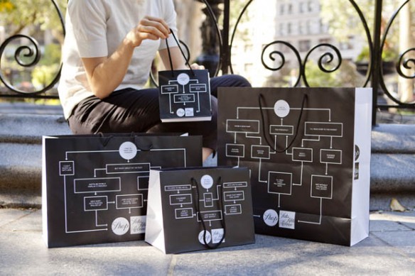 Saks Shopping Bags Pentagram