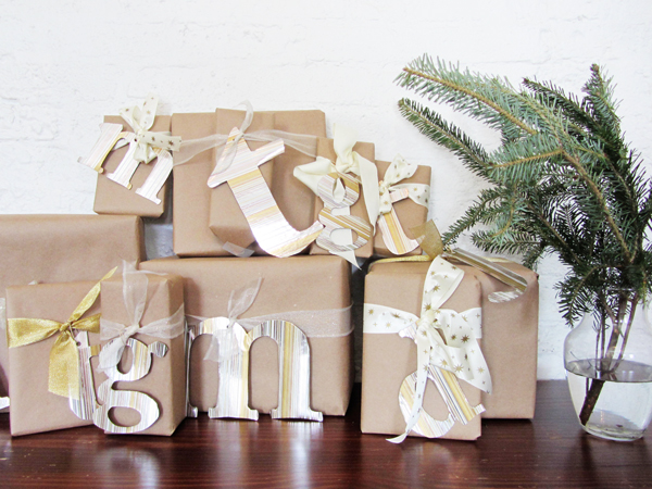 typographic christmas presents | stuff steph does